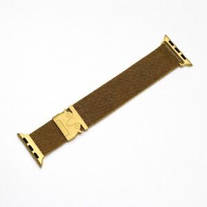 Gold Mesh Adjustable Watch Band for Apple Watch 38/40/41mm with Magnetic Buckle